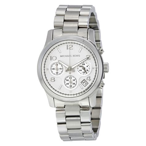 michael kors wrap watch silver|silver michael kors watch sale.